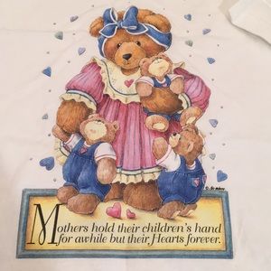 Vintage Mother Teddy Bear and Cubs T-shirt - NWT